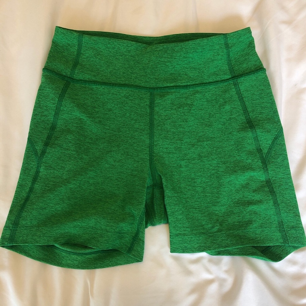 OV green bike shorts